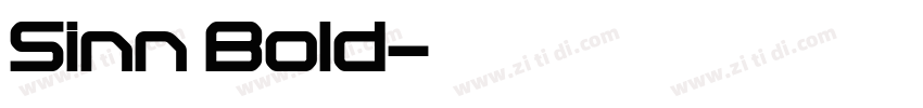 Sinn Bold字体转换
